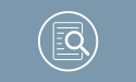 icona documento con lente di ingrandimento