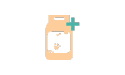 薄いオレンジ色の医薬品アイコン
