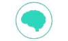 pictogramme de couleur verte illustrant un cerveau