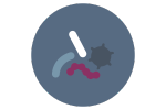 Icône Interactions du microbiome intestinal