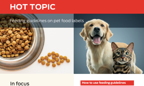 hot topic Feeding guidelines on pet food labels