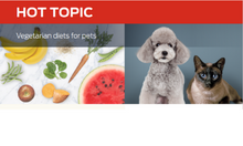 HOT TOPIC vegetarian diets for pets 