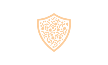 ícone de escudo de pêssego